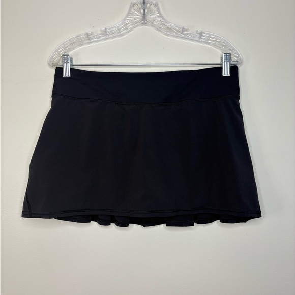 Lululemon Pace Setter Skirt Black Pleated Skort- black A6 - Picture 2 of 7